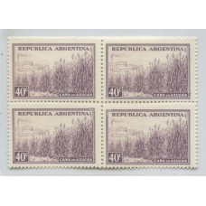 ARGENTINA 1935 GJ 768Ac CUADRO DE ESTAMPILLAS MINT VARIEDAD TRES SELLOS CON RETOQUES U$ 60